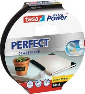 Tesa tesa extra Power Perfect Gewebeband 25m 19mm schwarz 1