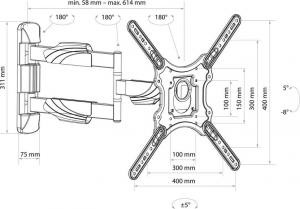 Schwaiger Uchwyt ścienny LWH35535 513 23'' - 75'' 6