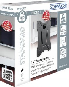 Schwaiger Schwaiger TV Wandhalter, 13"-27", Schwenkbar Max.25 kg black 1