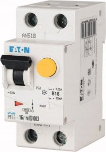 Eaton Wyłącznik różnicowo-nadprądowy 1P+N 16A 0,03A typ AC PFL6-16/1N/B/003 286431 10