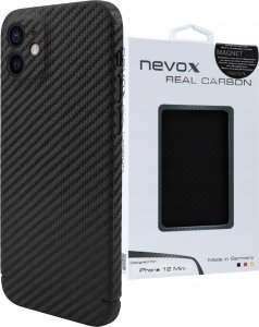 Nevox Nevox CarbonSeries Cover Magnet series etui do iPhone 12 5.4" - Czarny 6