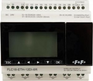 F&F Sterownik programowalny 12 wejść 6 wyjść FLC18-ETH-12DI-6R 1