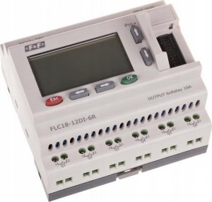 F&F Sterownik programowalny 12-24VDC FLC18-12DI-6R 3