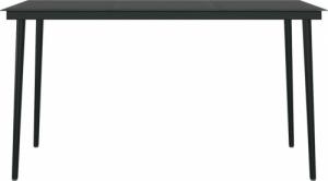 vidaXL 7-częściowy zestaw mebli ogrodowych, czarny 6