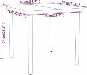 vidaXL 5-częściowy zestaw mebli ogrodowych, czarny 8