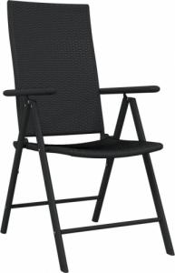 vidaXL 3-częściowy zestaw mebli ogrodowych, czarny 3