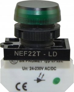 Promet Lampka NEF22 zielona W0-LD-NEF22TLD Z 1