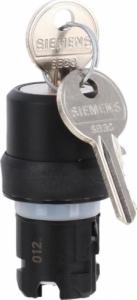 Siemens Przełącznik z kluczem RONIS 22mm okrągły tworzywo nr zamka SB30 2 POZ. O-I 3SU1000-4BC01-0AA0 1