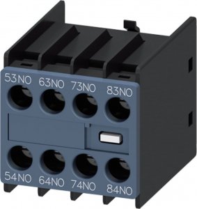 Siemens Blok styków pomocnioczych 4Z montowany z przodu do styczników 3RH2140 i 3RH2440 wlk.S00 3RH2911-1GA40 1