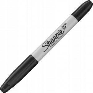 Sharpie Marker Twin Tip czarny 2 sztuki w blistrze 8
