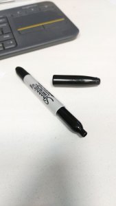 Sharpie Marker Twin Tip czarny 2 sztuki w blistrze 9