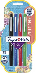 Paper Mate PAPER MATE Faserschreiber Flair 4er Strd Farben M 0.7 mm Blister 1