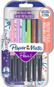 Paper Mate PAPER MATE Faserschreiber Flair 6er METALLIC M 0.7 mm Blister 1