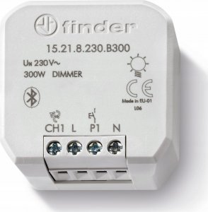 Finder Elektroniczny przekaźnik ze ściemniaczem bluetooth Yesly 1Z 6A 230V AC 15.21.8.230.B300 1