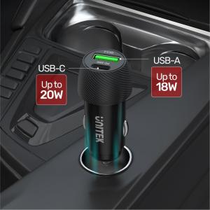 Ładowarka Unitek Powertrain Duo 1x USB-A 1x USB-C 3 A  (P1400A) 5