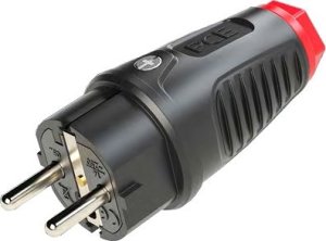 PCE Wtyczka gumowa 16A 2P+Z 230V UNI-SCHUKO IP54 TAURUS2 0521-sr 1
