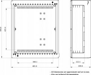 Schneider Prisma Plus G Obudowa natynkowa 480x600x205mm IP30 LVS08103 3
