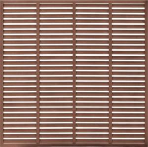 vidaXL vidaXL Ogrodzenie żaluzjowe, WPC, 180x180 cm, brązowe 2