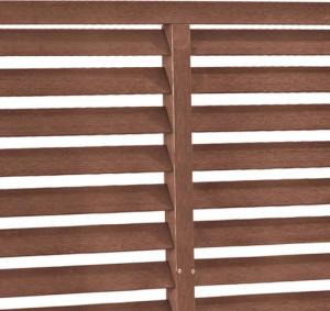 vidaXL vidaXL Ogrodzenie żaluzjowe, WPC, 180x180 cm, brązowe 4