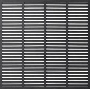 vidaXL vidaXL Ogrodzenie żaluzjowe, WPC, 180x180 cm, szare 2