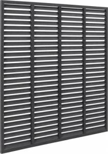 vidaXL vidaXL Ogrodzenie żaluzjowe, WPC, 180x180 cm, szare 3