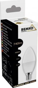Bemko ŹRÓDŁO LED SAMSUNG INSIDE 230V E14 C37 7,5W 740LM 4000K 180ST D84-SLB-E14-C37-075-4K 2