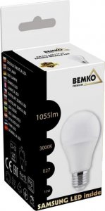 Bemko ŹRÓDŁO LED SAMSUNG INSIDE 230V E27 A60 11W 1055LM 3000K 220ST D84-SLB-E27-A60-110-3K 2
