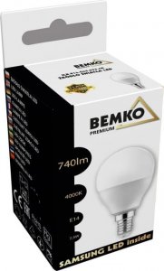 Bemko ŹRÓDŁO LED SAMSUNG INSIDE 230V E14 G45 7,5W 740LM 4000K 200ST D84-SLB-E14-G45-075-4K 2