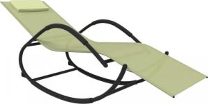 vidaXL vidaXL Bujane leżaki, 2 szt., kremowe, stal i tkanina textilene 3