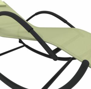 vidaXL vidaXL Bujane leżaki, 2 szt., kremowe, stal i tkanina textilene 6