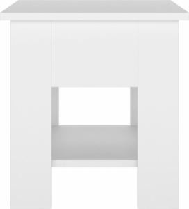 vidaXL Stolik kawowy, biały, 40x40x42 cm, materiał drewnopochodny 5