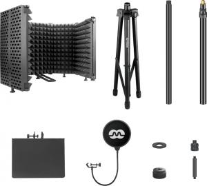 Mozos Zestaw Kabina akustyczna + statyw + pop filtr MSHIELD-CABIN-SET 2