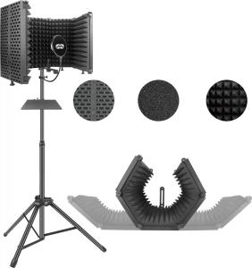 Mozos Zestaw Kabina akustyczna + statyw + pop filtr MSHIELD-CABIN-SET 3