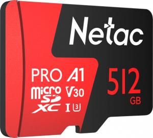 Karta Netac P500 Extreme Pro MicroSDXC 512 GB Class 10 A1 V30 (NE-P500-PRO-G512) 1
