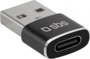 Adapter USB SBS Mobile USB-C - USB Czarny  (JAB-7206189) 1