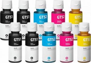 Tusz WhiteBox 10x Tusz Do HP GT51 GT52 90/70ml CMYK 1