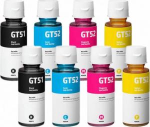 Tusz WhiteBox 8x Tusz Do HP GT51 GT52 90/70ml CMYK 1