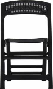 vidaXL vidaXL Składane krzesła ogrodowe, 4 szt., PP, antracytowe 2