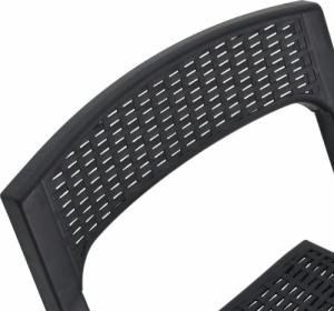 vidaXL vidaXL Składane krzesła ogrodowe, 4 szt., PP, antracytowe 6