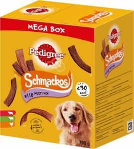 Pedigree PEDIGREE Mega Box SchmackosTM karma uzupełniająca dla dorosłych psów (o smaku Wołowiny, Jagnięciny i Drobiu) 790g 1