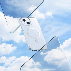Baseus Baseus Crystal Case magnetyczne etui do iPhone 13 + szkło na ekran przezroczysty (kompatybilne z MagSafe) (ARJT000002) 2