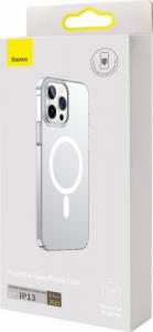 Baseus Baseus Crystal Case magnetyczne etui do iPhone 13 + szkło na ekran przezroczysty (kompatybilne z MagSafe) (ARJT000002) 4