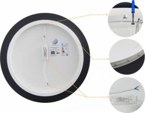 Lustro BD art Lustro łazienkowe Luna okrągłe z oświetleniem LED fi 70 cm 8