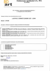 Lustro BD art Lustro łazienkowe Luna II okrągłe z oświetleniem LED fi 60 cm 11
