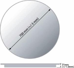Lustro BD art Lustro łazienkowe Luna II okrągłe z oświetleniem LED fi 60 cm 7