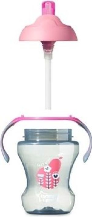 Tommee Tippee Kubek ze słomką Girl 230ml różowy (TT0321) 2