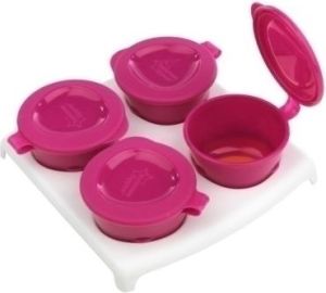 Tommee Tippee Pojemnik do zamrażania pokarmu różowy 4x60ml (TT0264) 2