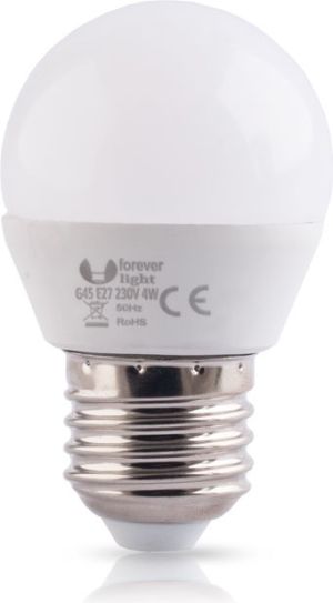 Forever Light Żarówka LED E27, G45, 4W, 230V, 3000K (T_0012540) 1