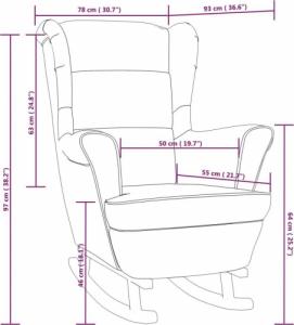 vidaXL vidaXL Fotel bujany z kauczukowymi nóżkami, niebieski, aksamit 8