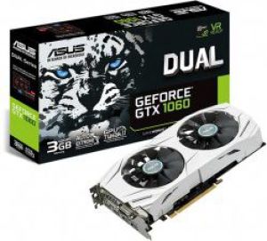 Karta graficzna Asus GeForce GTX 1060 Dual 3GB GDDR5 (192 Bit) 2xHDMI, 2xDP, DVI-D, BOX (DUAL-GTX1060-3G) 2